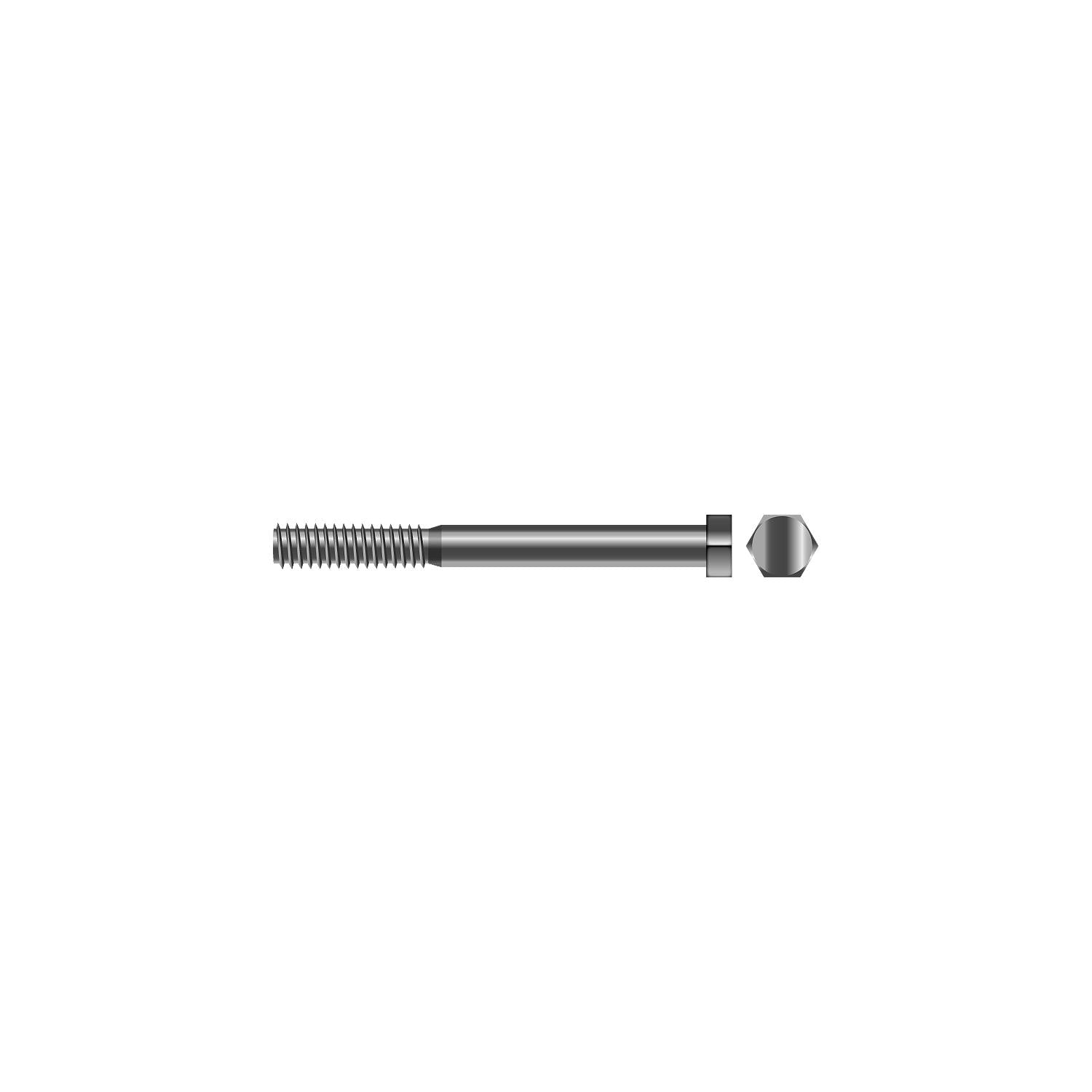 1/4-20 x 1-1/2in 18-8 Stainless Steel Hex Head Cap Screw, 50/PK