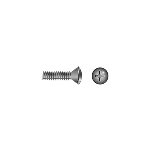 Seachoice Phillips Machine Screws, Oval Head, 8-32 x 1"