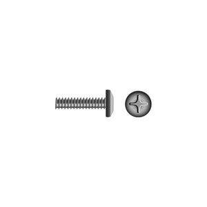 1/4-20 x 2-1/2in 18-8 Stainless Steel Phillips Pan Head Machine Screw, 25/PK