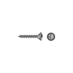 #8 x 2-1/2in 18-8 Stainless Steel Phillips Oval Head Tapping Screw, 50/PK