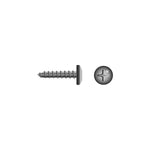 #2 x 1/2in 18-8 Stainless Steel Phillips Pan Head Tapping Screw, 100/PK