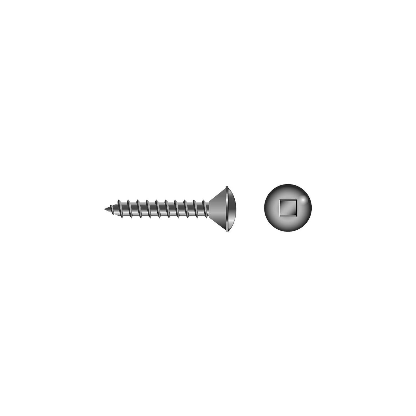 Square Tapping Screw - Oval Head
#10 x 1-1/4"