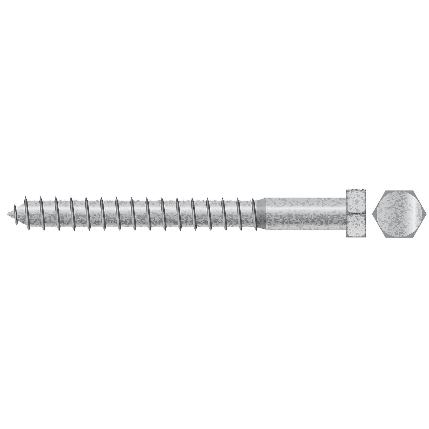 Lag Screw, 5/16 x 3"