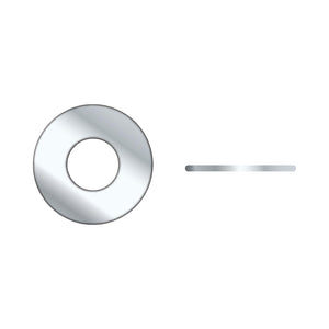 Seachoice 01780 Chrome Plated SS Lock Washe, 1/4"