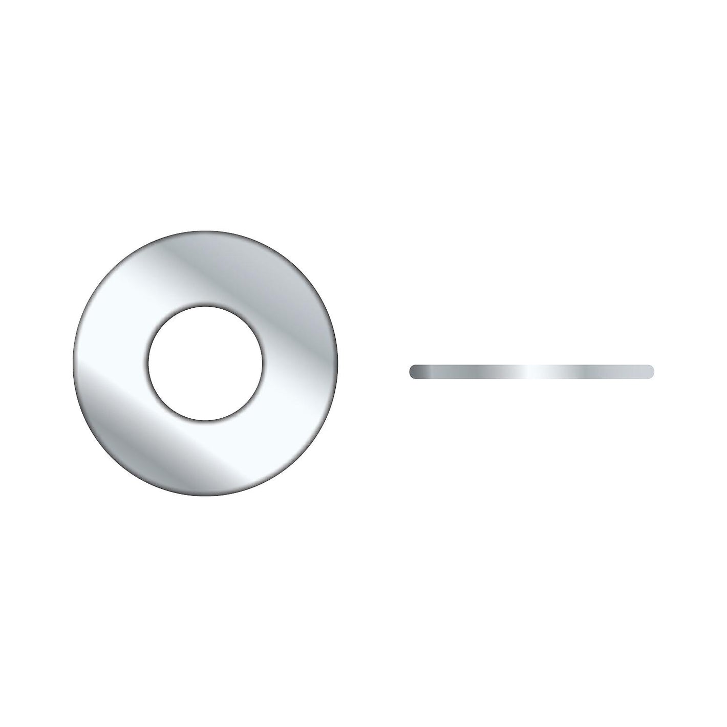 Seachoice 01780 Chrome Plated SS Lock Washe, 1/4"