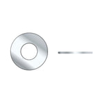 1/4in Chrome Plated 18-8 Stainless Steel Lock Washer, 50/PK