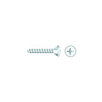 #14 x 1in Chrome Plated 18-8 Stainless Steel Phillips Oval Head Tapping Screw, 50/PK