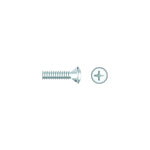 Seachoice 01806 Chrome Plated SS Phillips Machine Screw - Oval Head, 10-24 x 1"