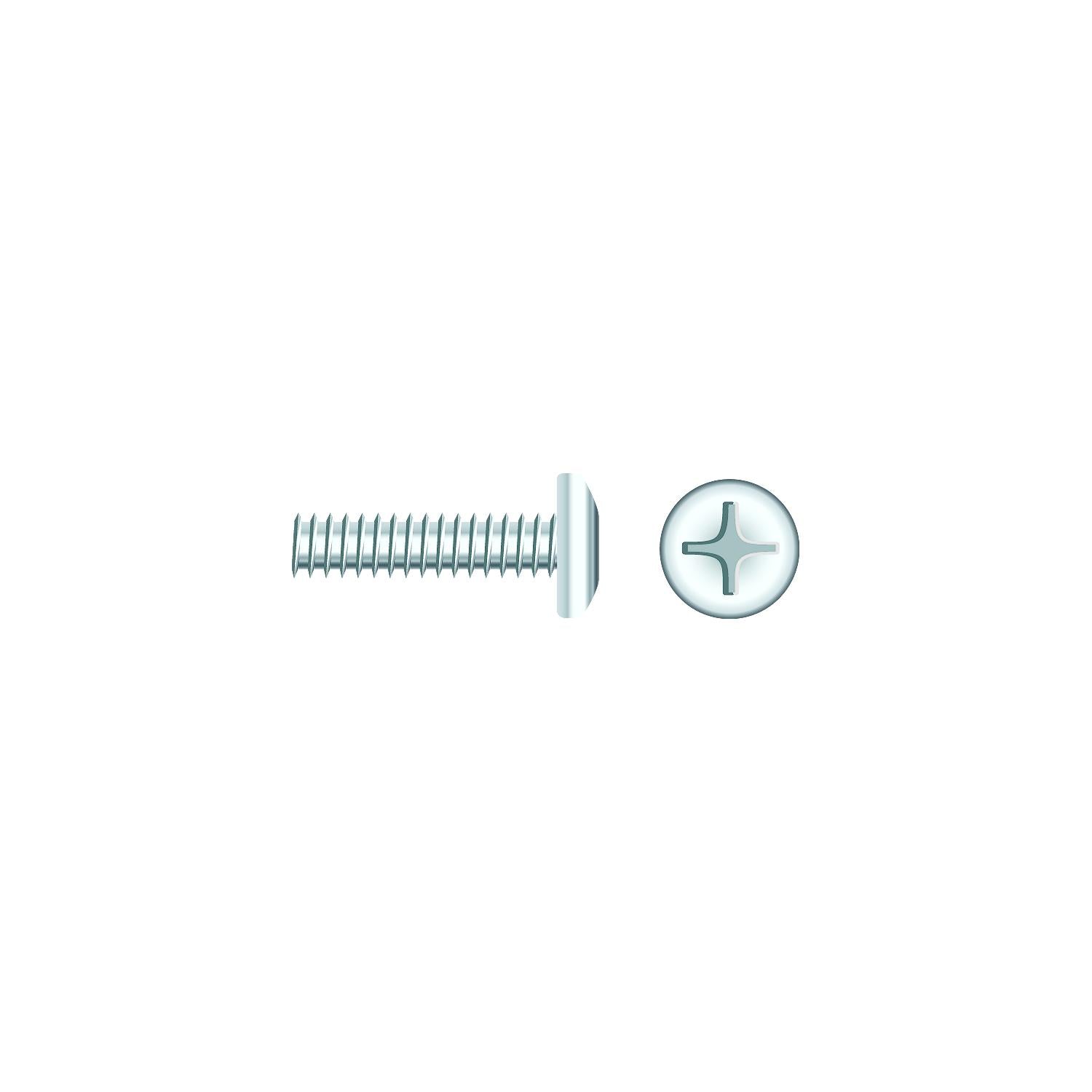 Seachoice 01814 Chrome Plated SS Phillips Machine Screws - Pan Head, 1/4-20 x 2"
