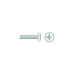 1/4-20 x 2in Chrome Plated 18-8 Stainless Steel Phillips Pan Head Machine Screw, 25/PK