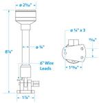 Seachoice Fold-Down LED All-Round Light, 2NM Visibility for Sail or Powerboats Under 66 Ft., 8-7/8 In.