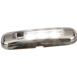 Seachoice LED Surface Mount Area Light with On/Off Switch, 316 Stainless Steel, White Light, 220 Lumens