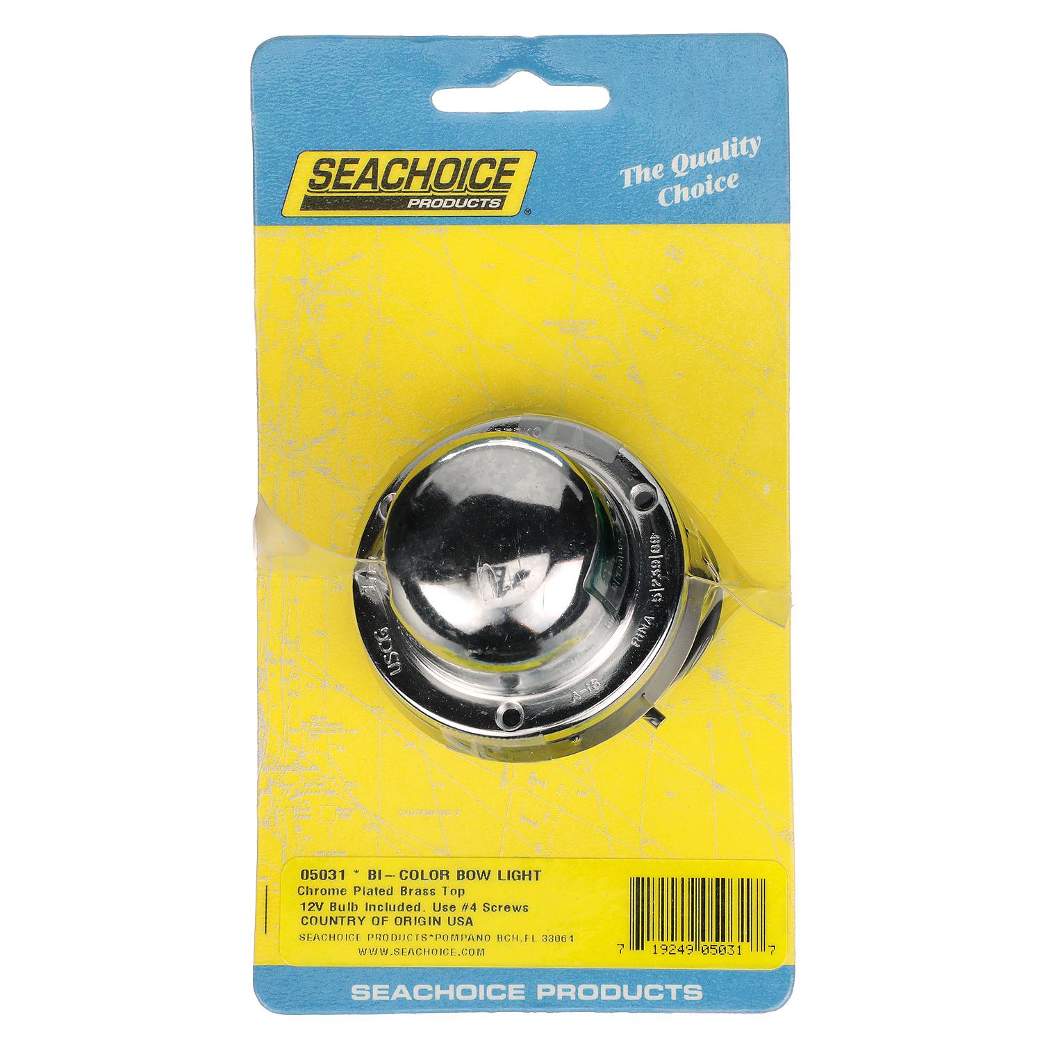 Seachoice Bow Light Marine Navigation, Horizontal Mount, Bi-Color, for Boats Under 39 Feet