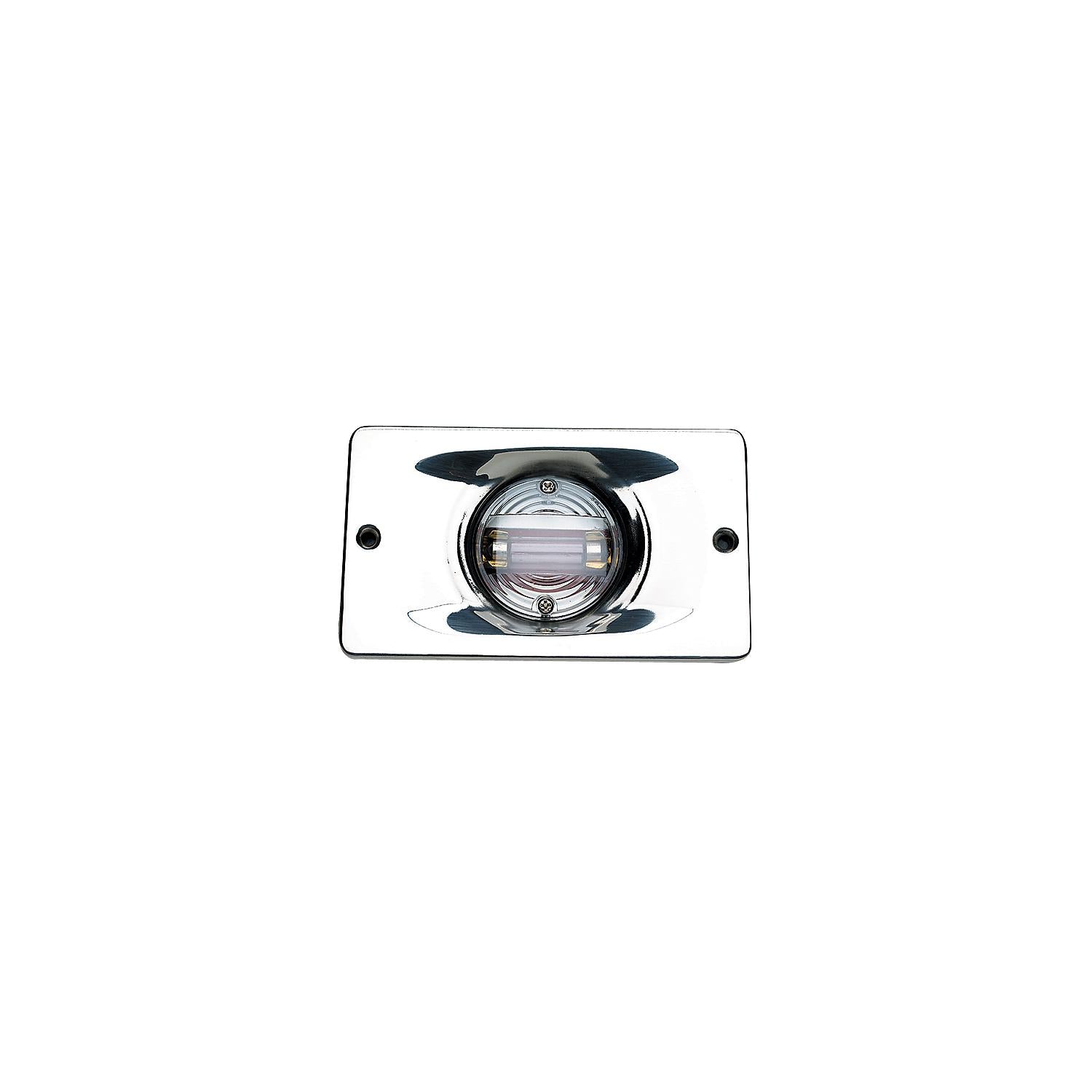 Seachoice 05361 Transom Light With Stainless Steel Flange, Rectangular