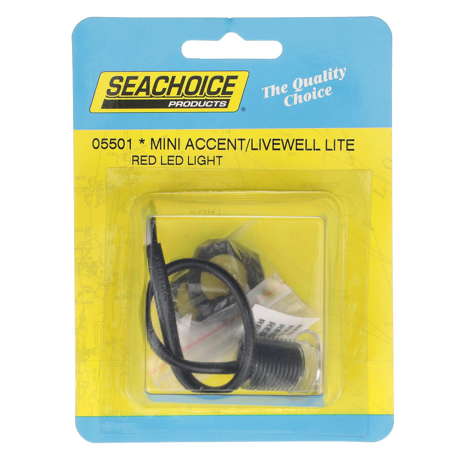 Seachoice Livewell Light, Mini LED Accent, Red, Waterproof, 50,000 Hours