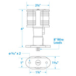 Seachoice All-Round Light, Masthead, Sail Boat Navigation, 3 In. Tall