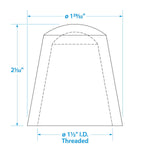 Seachoice Replacement Globe All-Round Stern Light, Anti-Glare Globe