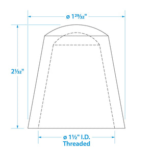 Seachoice Replacement Globe All-Round Stern Light, Anti-Glare Globe