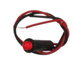 Seachoice LED Red Indicator Light, 14V, 6 in. Lead Wires, 1/4 in. Light