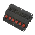 Seachoice LED 12V 6-Switch Distibution Panel, Pre-Wired, Boat Panel Mount