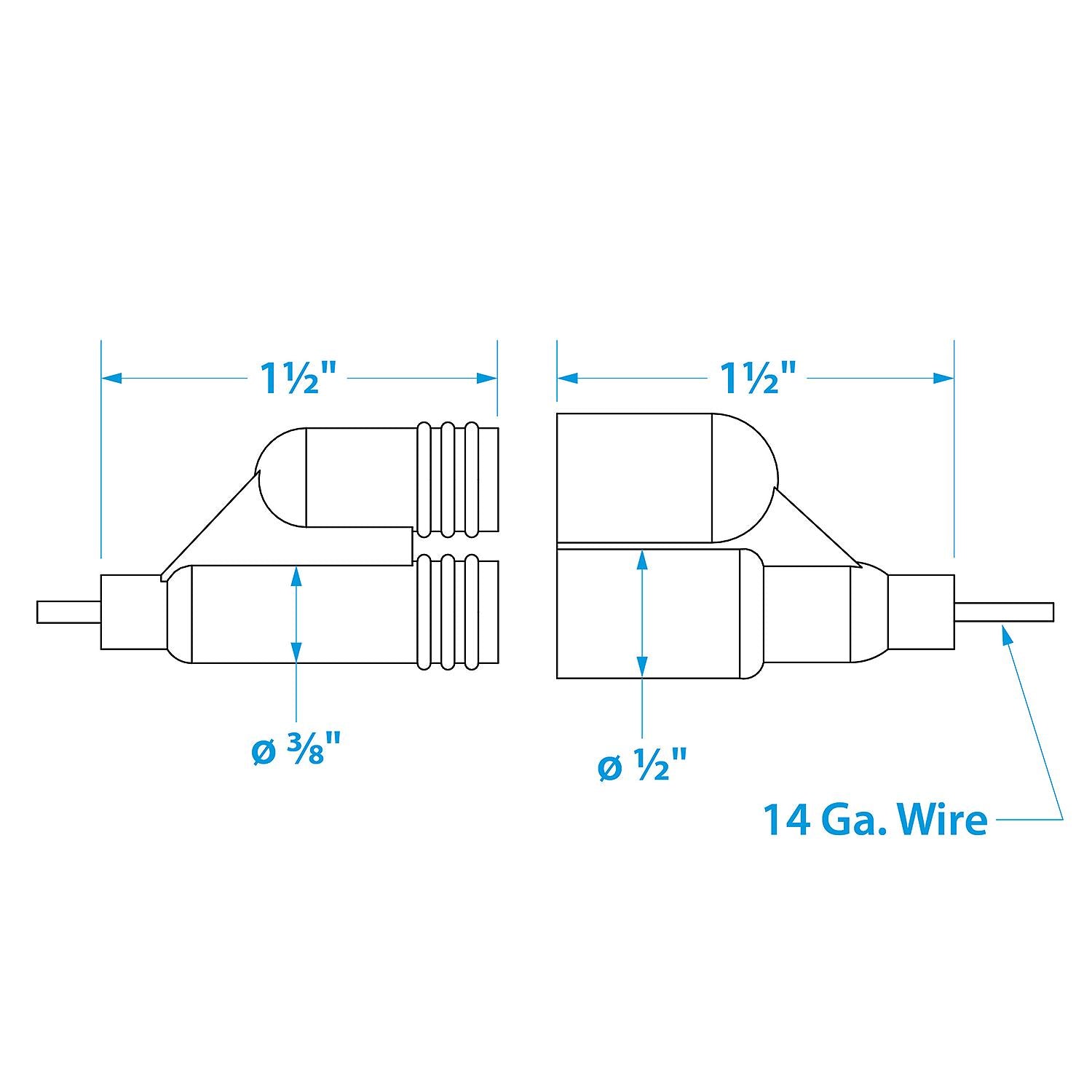 Seachoice In-Line Fuse Holder With Spare, Waterproof, 20 Amp Fuse