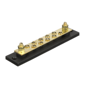 Seachoice Terminal Block, 10-Gang, Brass Clips and Contacts