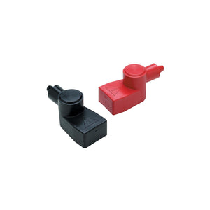 Seachoice Standard Type Battery Terminal Covers (Set Includes 1 Red and 1 Black) Fit Terminals Without Wing Nut