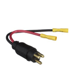 Seachoice Trolling Motor Plug, Straight, Male, Motor Side, 6 in. Lead Wires