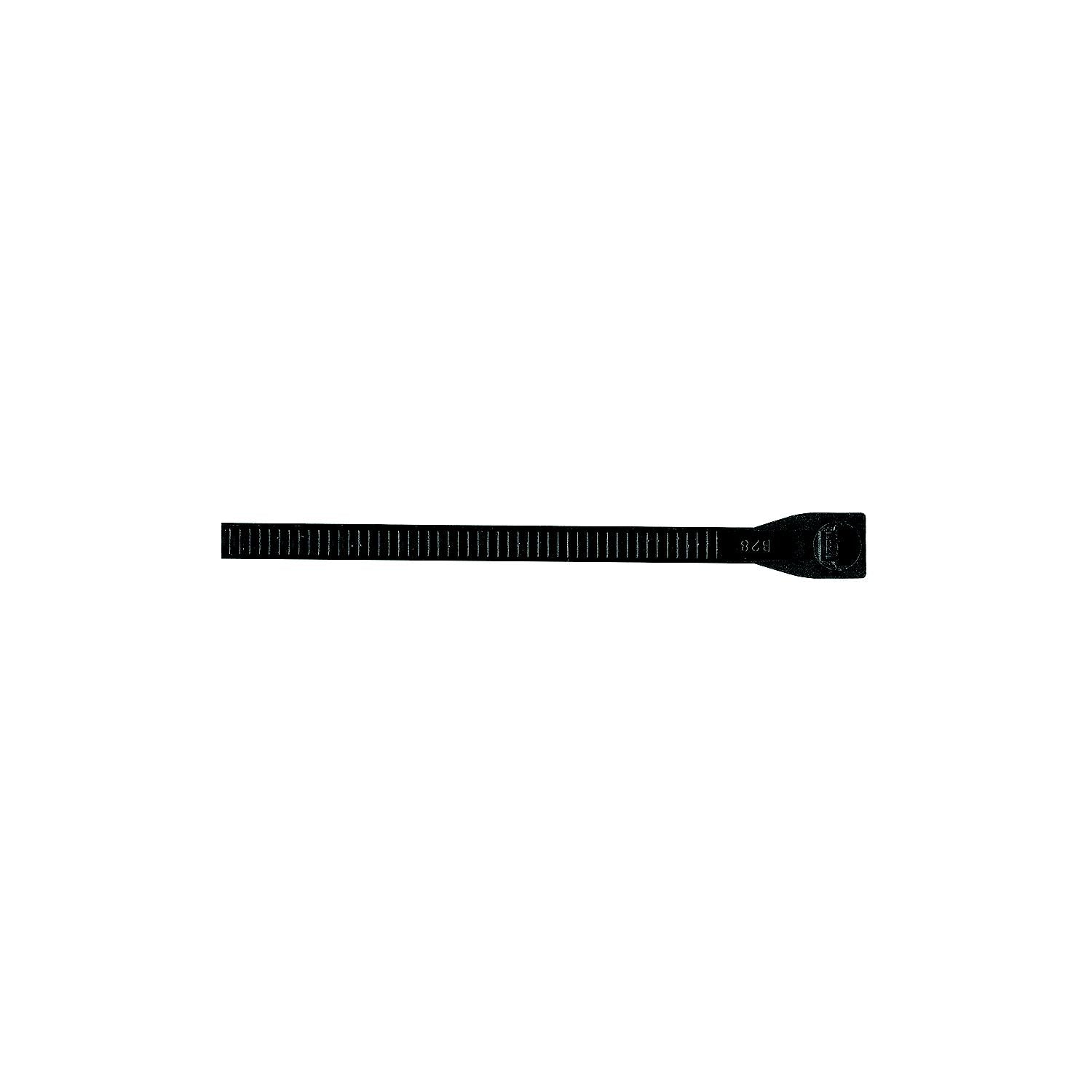 6" Nylon Standard Cable Tie, 100 Pcs. Black