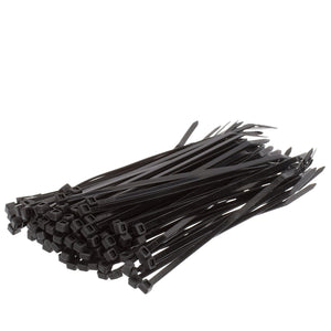 Seachoice Cable Ties, 8 In. Long, 50 Lbs. Max Load, UV Black, Pack of 100
