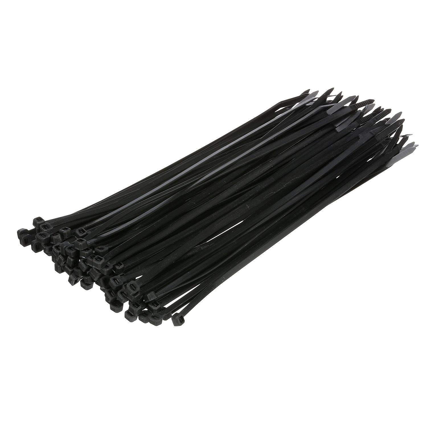 Seachoice Cable Ties, 11 in. Long, 50 Lbs. Max Load, UV Black, Pack of 100