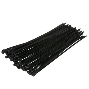 Seachoice Cable Ties, 14 in. Long, 120 Lb. Max Load, UV Black, Pack of 100