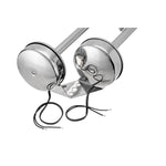 Seachoice Dual Trumpet Electric Horn, Stainless Steel, 123 dB Rating, 24V, 5 Max Amps. 18-1/2 in. L X 8 in. W X 5 in. H