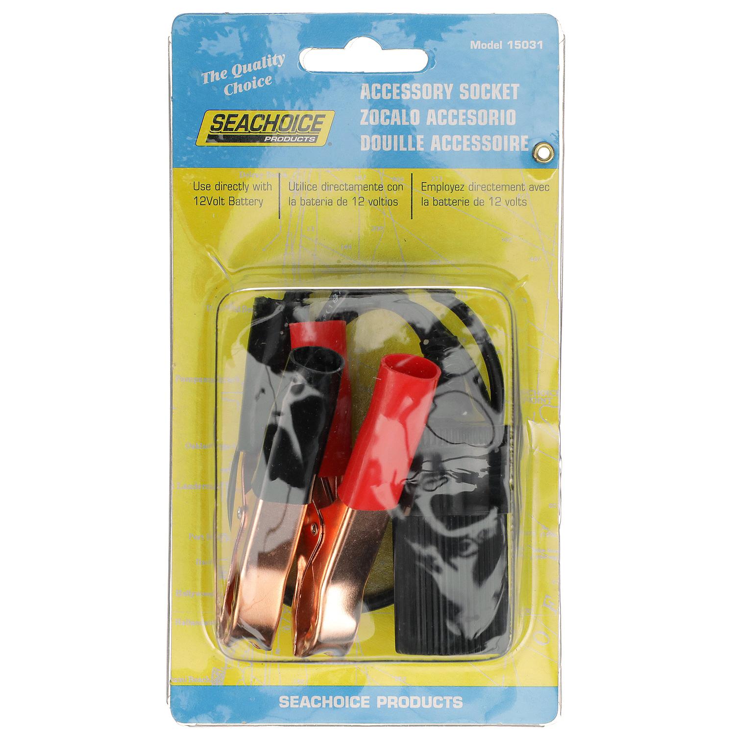 Seachoice Adapter Plug to Battery Cigarette Lighter, 12V