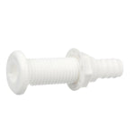Seachoice Polypropylene Extra Long Thru-Hull Connector for 3/4 in. ID Hose, White Finish