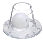 Seachoice Self-Bailing Scupper, Large, Clear, Fits 1.5-3 In. Openings