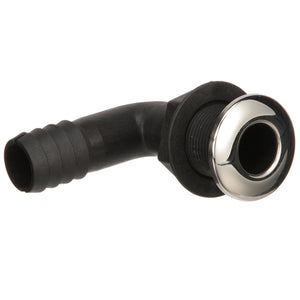 Seachoice 90-Degree Thru-Hull Connector, Fits 1-1/8 In. ID Hose, 1-3/8 In. Max Hull
