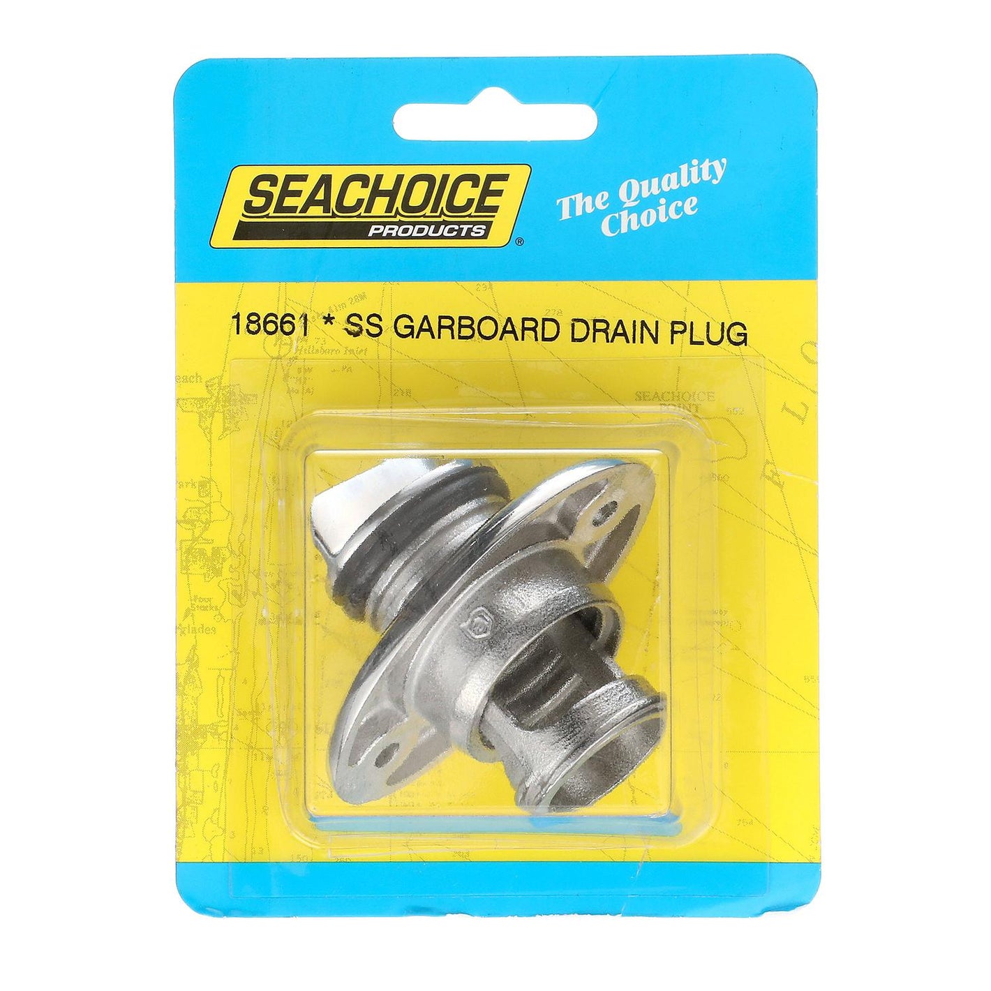 Seachoice 18661 Stainless Steel Garboard Drain and Plug