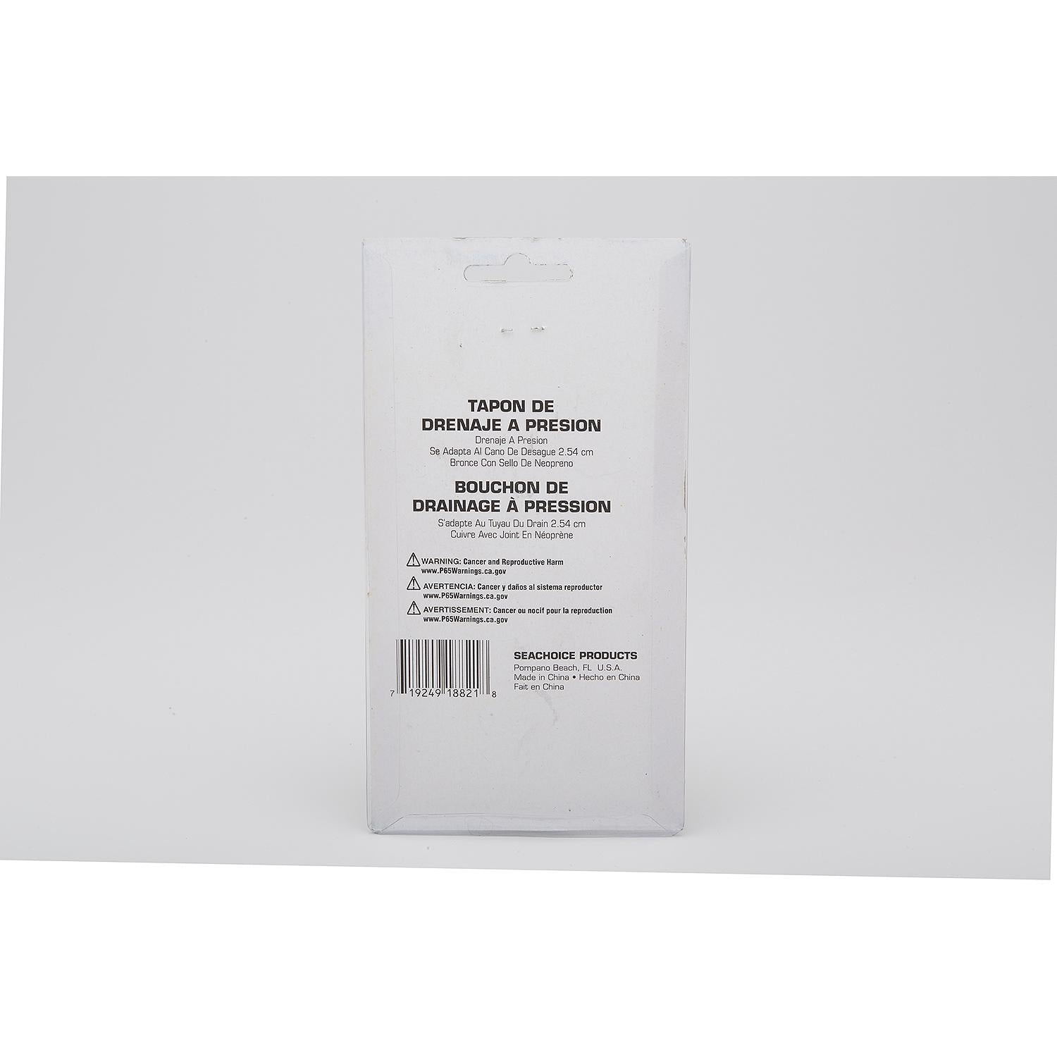 Seachoice Brass Drain Plug, 1 Snap