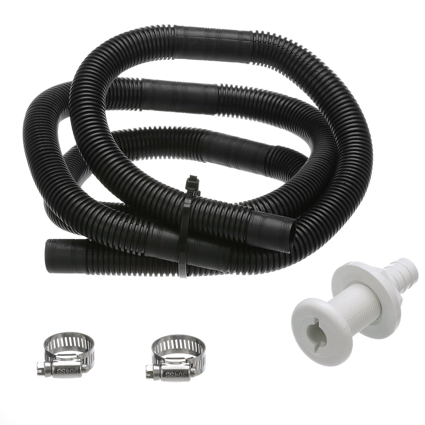 Seachoice Bilge Pump Installation Kit For 3/4 In. Outlets, Includes 6 Ft. Hose, 2 Hose Clamps, and Thru-Hull Fitting
