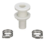 Seachoice Bilge Pump Installation Kit for 1-1/8 in. Outlets, w/ 6 Ft. Hose, 2 Hose Clamps, and Thru-Hull Fitting