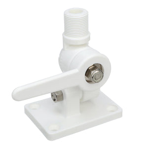 Seachoice 4-Way Nylon Antenna Ratchet Mounting Kit, White Finish