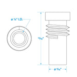 Seachoice UG176 Adapter, VHF Cable Antenna Connector