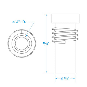Seachoice UG176 Adapter, VHF Cable Antenna Connector