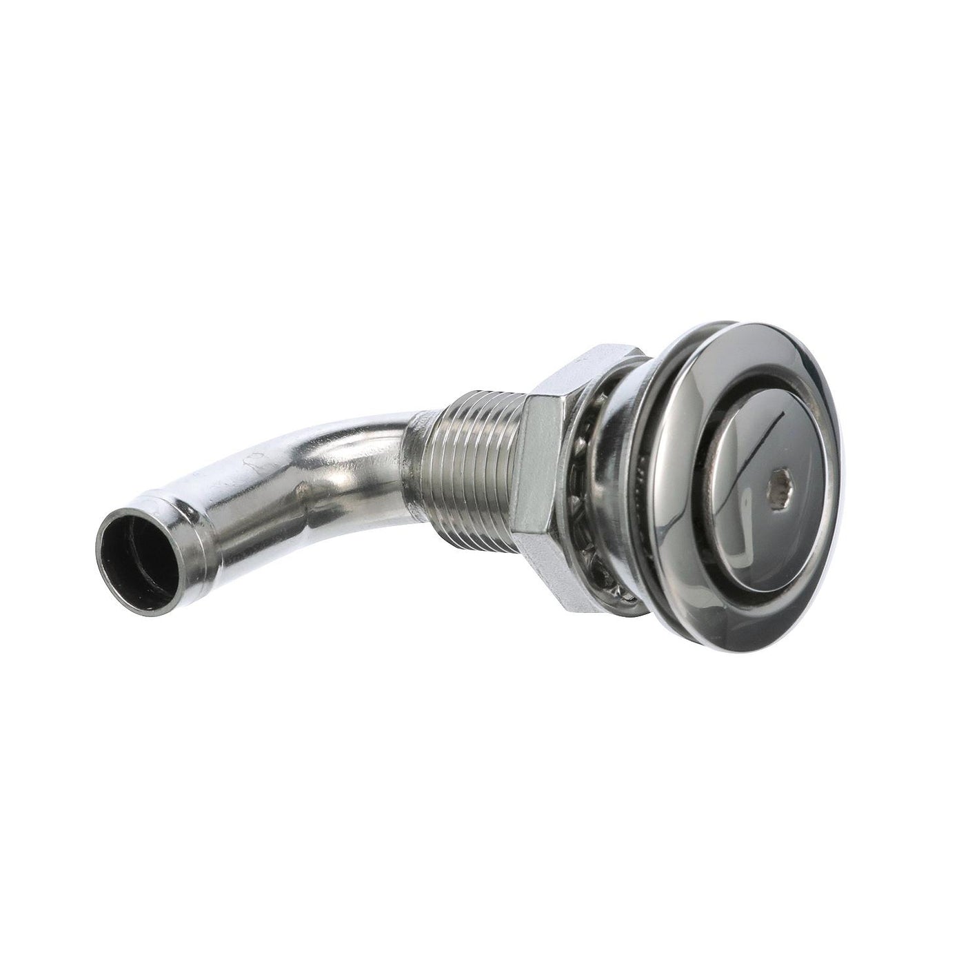 Seachoice 23061 90 Degree Stainless Steel Flush Mount Fuel Vent for 5/8" Hose