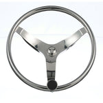 Seachoice Stainless Steel Sports Steering Wheel With Turning Knob