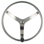 Seachoice Stainless Steel Sports Steering Wheel With Turning Knob