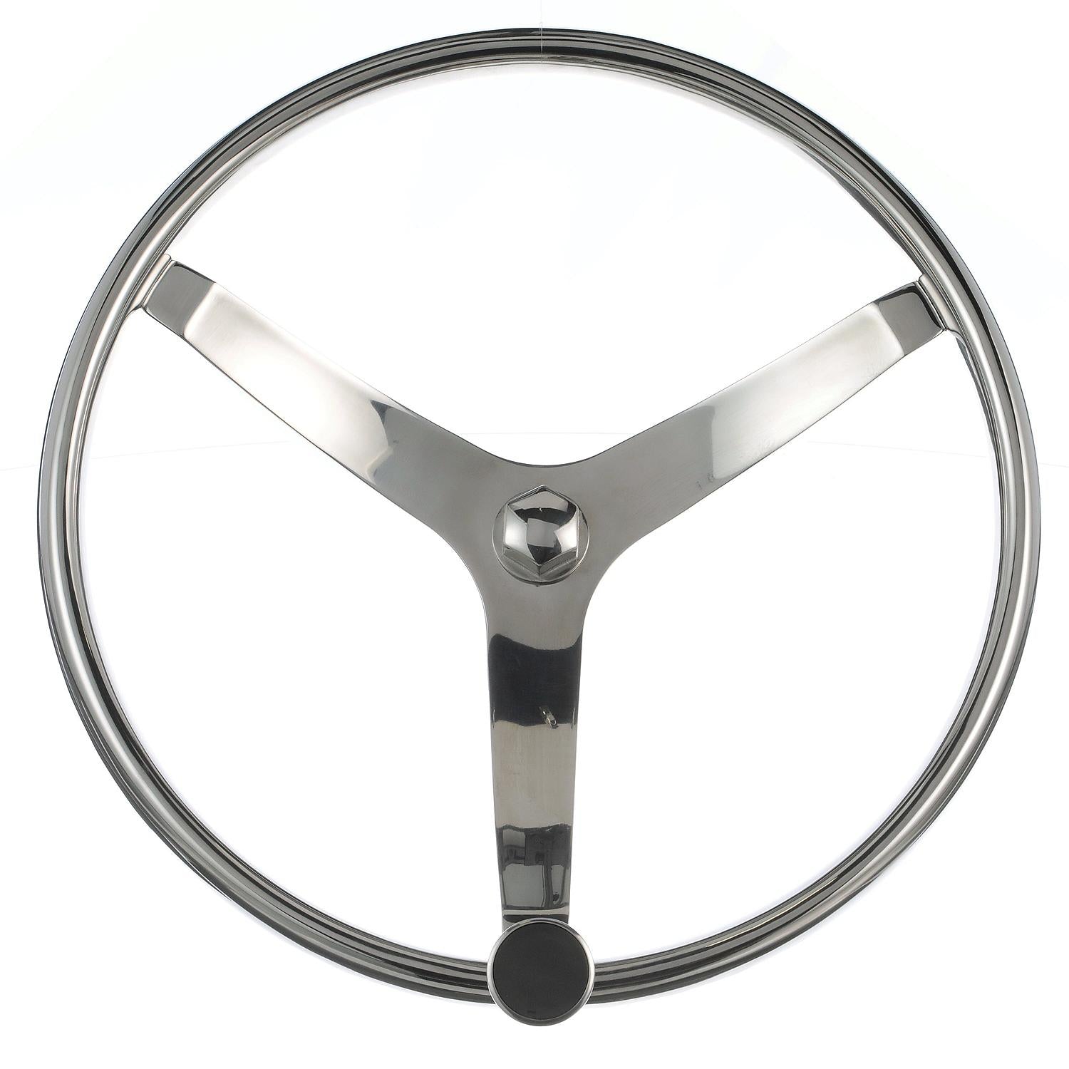 Seachoice Stainless Steel Sports Steering Wheel With Turning Knob