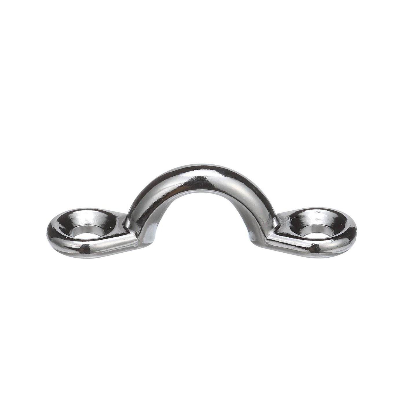 Chrome Plated Zinc Eye Straps 1-7/8in L x 3/8in ID Eye, 4/PK