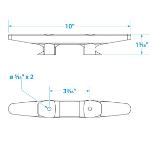 Seachoice Black Plastic Cleat